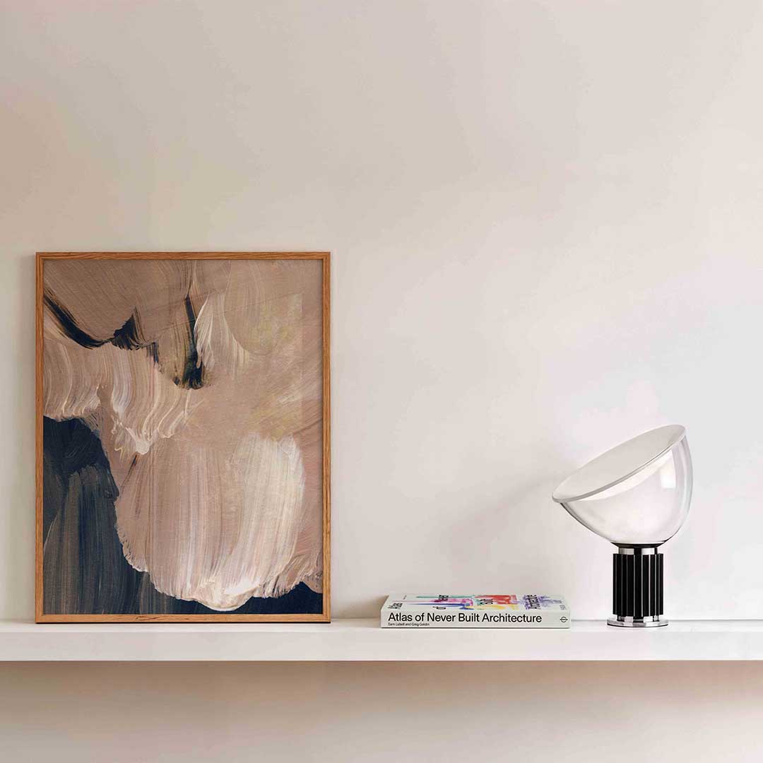 Abstracte penseelstreken Poster