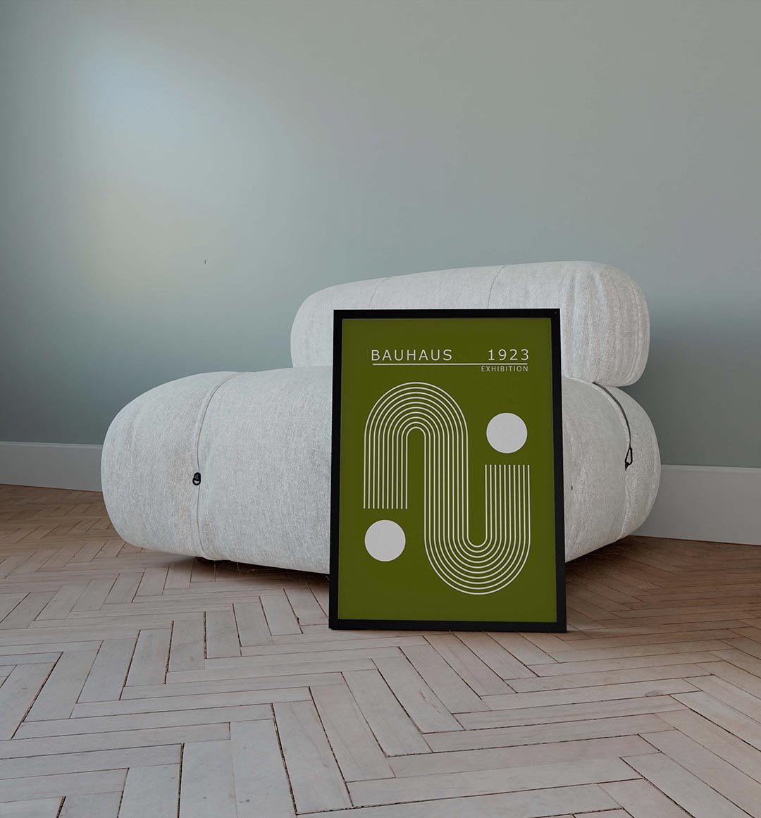 Lijnen en cirkels Poster