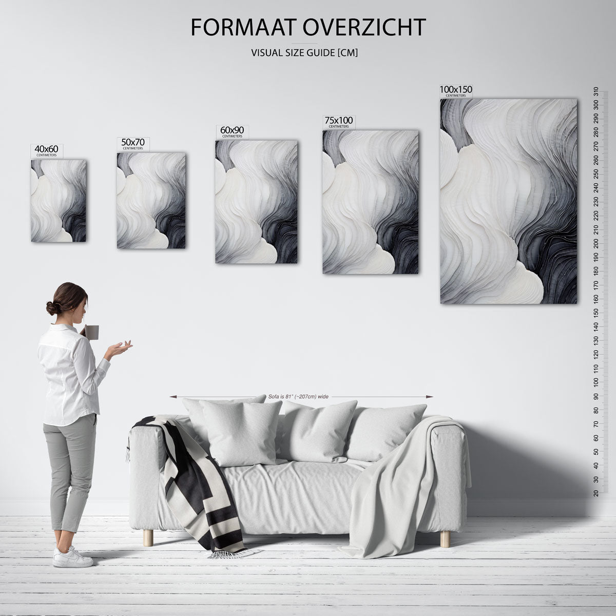 Golvende lijnen Kunstwerk