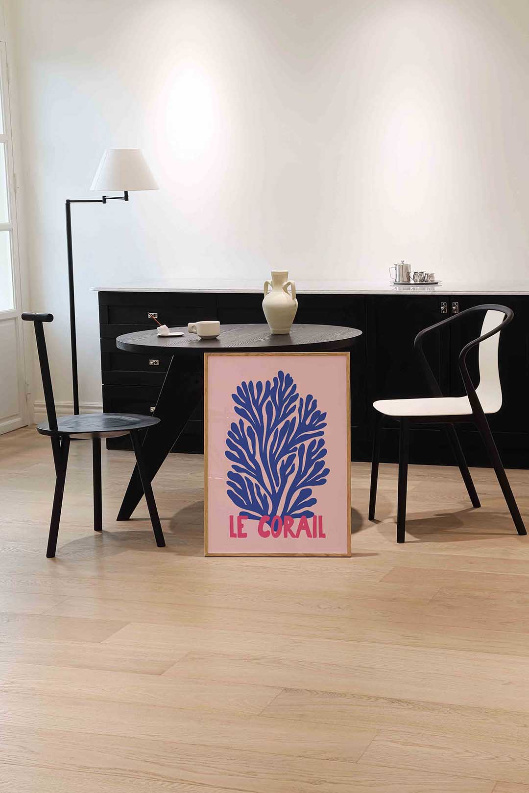 Blauw koraal Poster