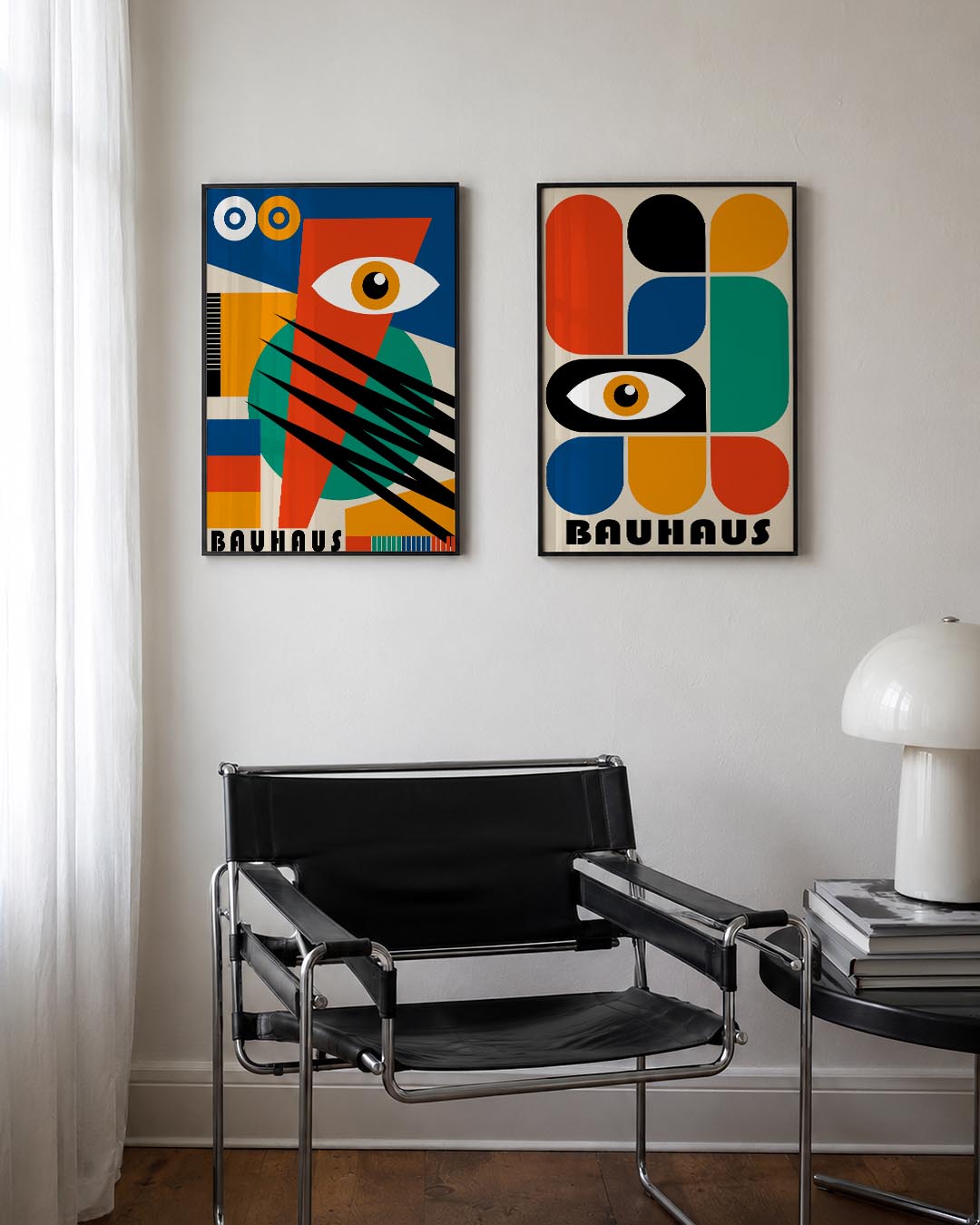 Kleurrijke vormen Posterset