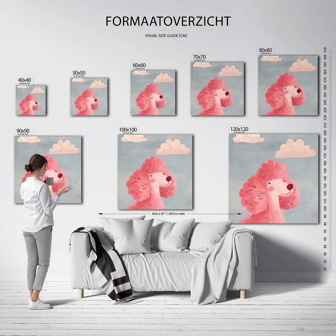 Vrolijke hond Kunstwerk