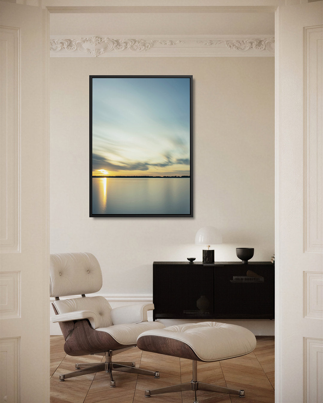Rustige zonsondergang Kunstwerk