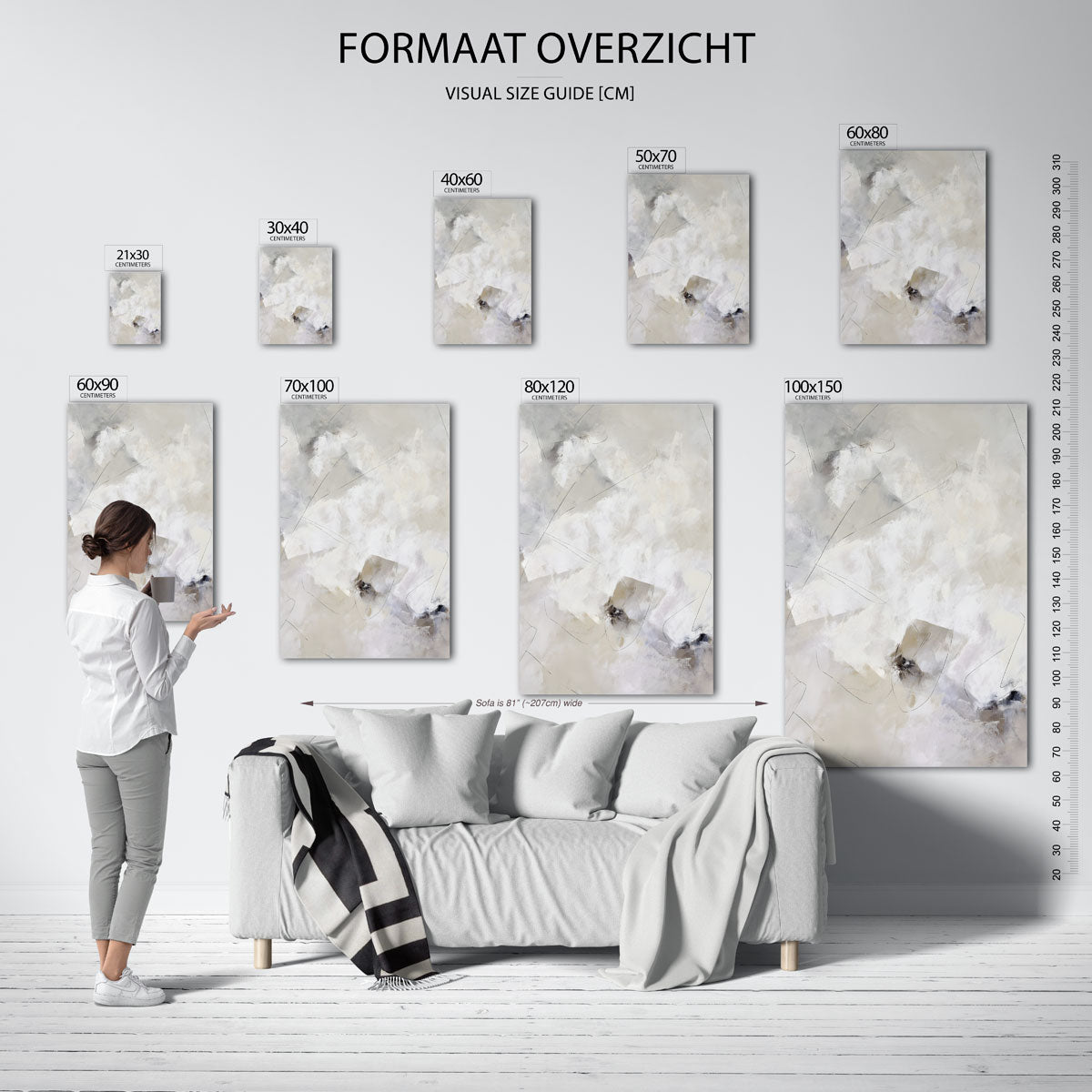 Abstracte lijnen Poster