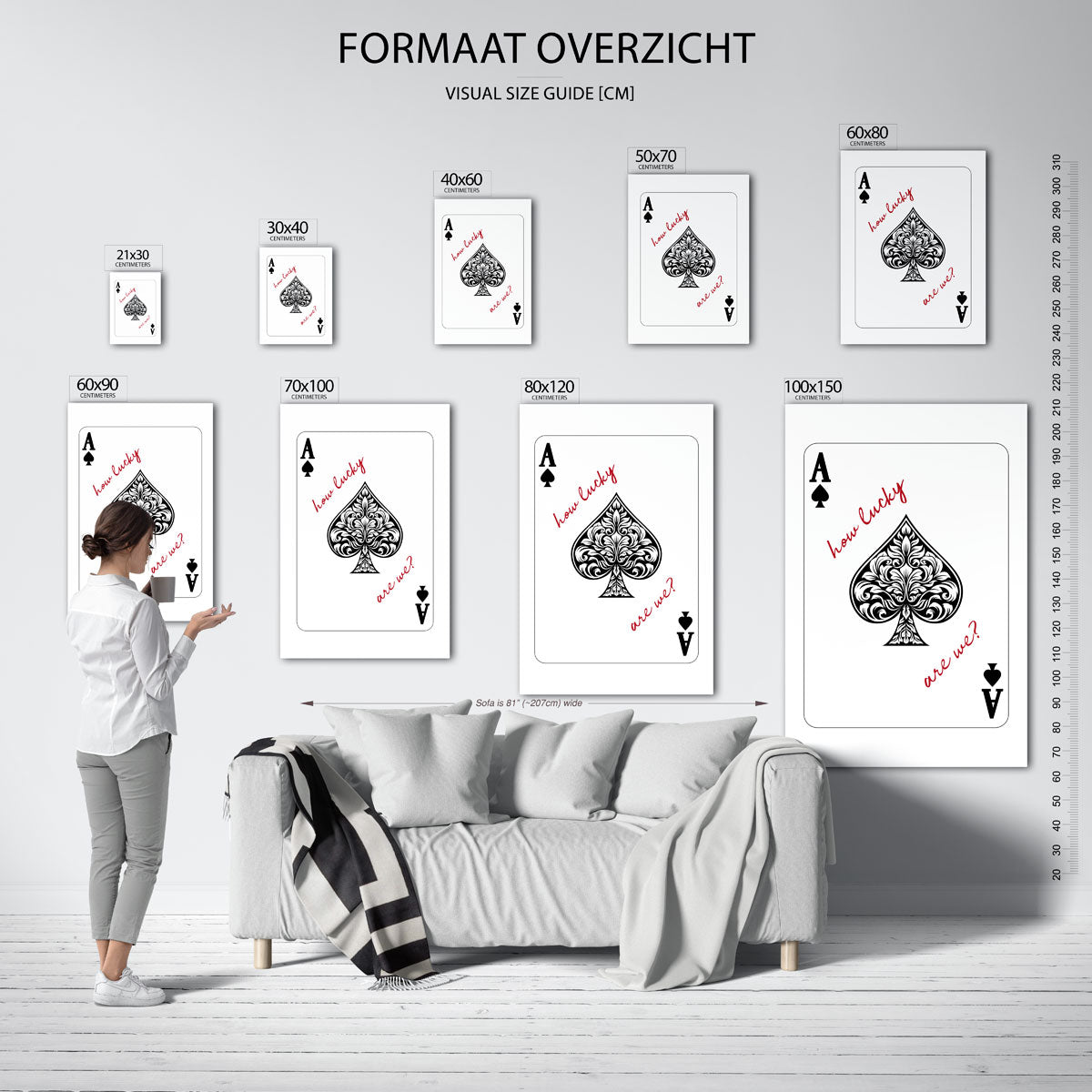 Schoppen aas Poster
