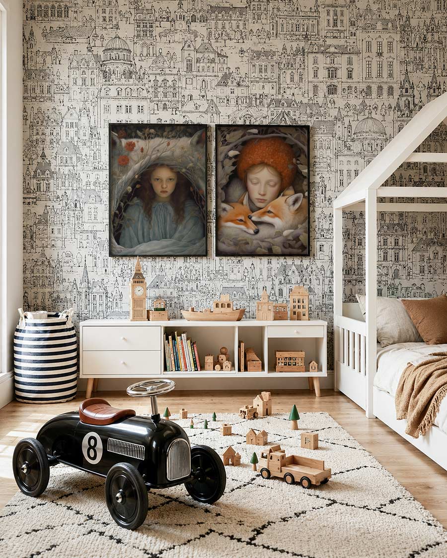 Dromerige blik Posterset