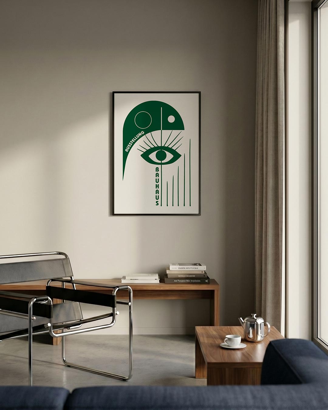 Oog en lijnen Poster