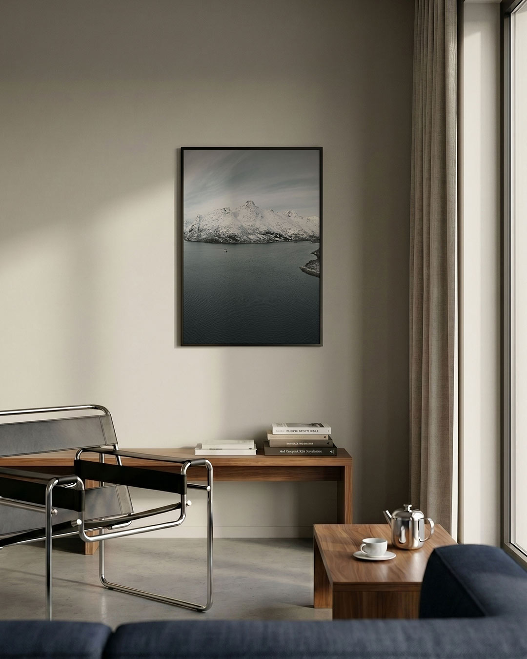 Sereen berglandschap Poster