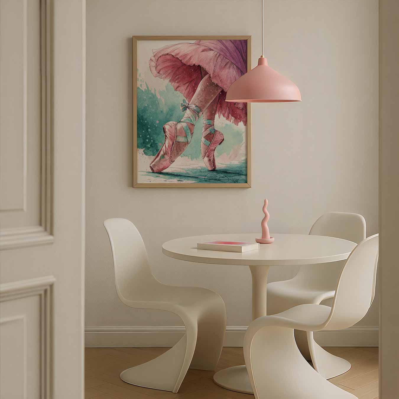 Elegant Ballet Moment Poster-WallArtistic