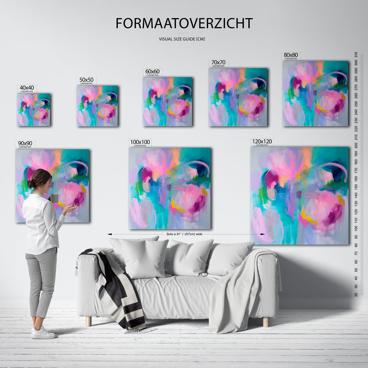 Abstracte vormen Poster