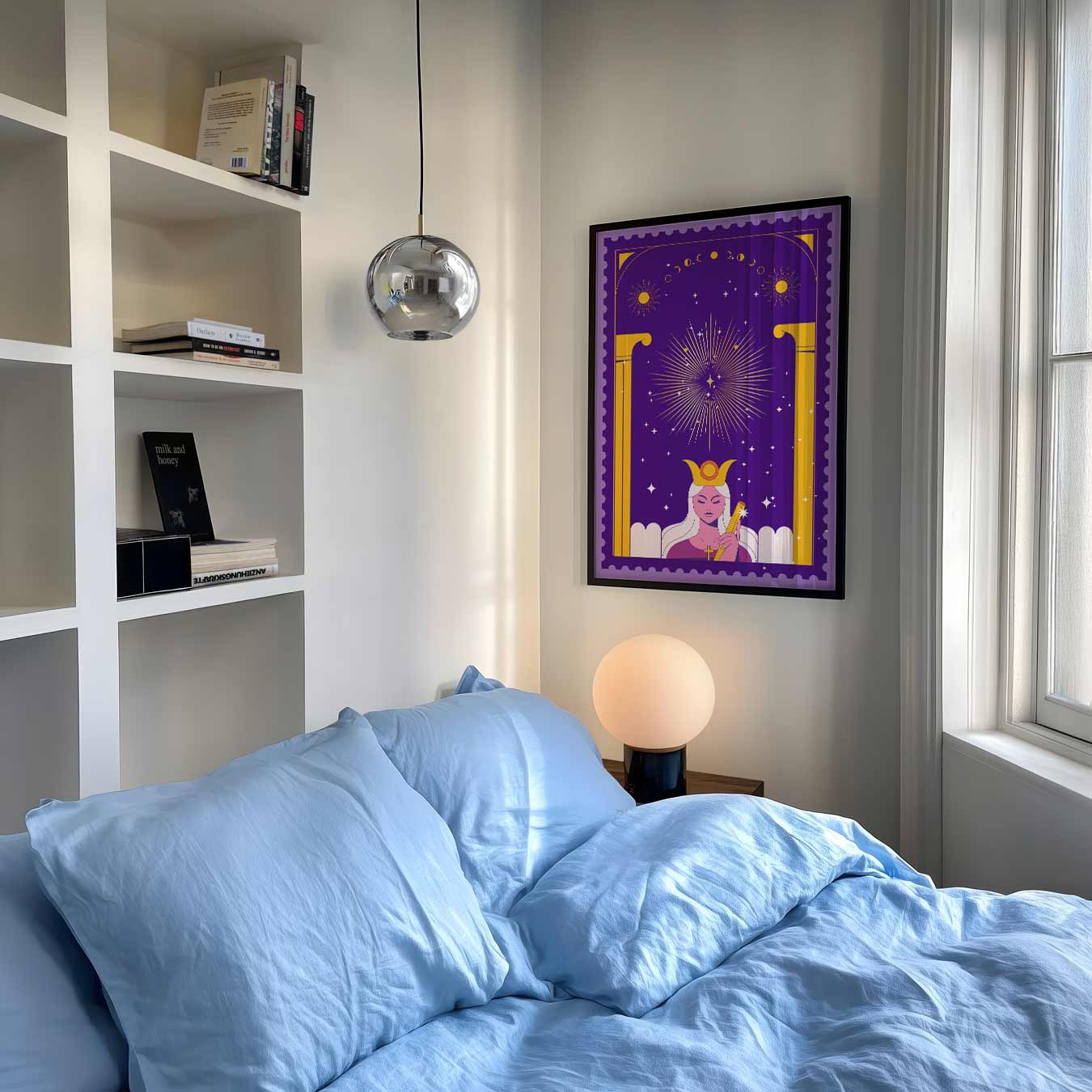Mystieke Maangodin Poster-WallArtistic