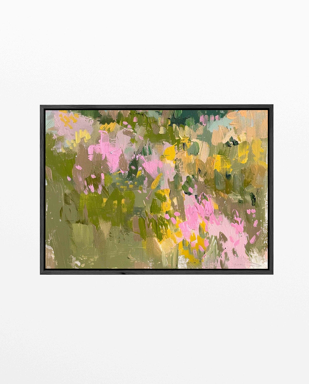 Kleurrijke borstelvegen Kunstwerk