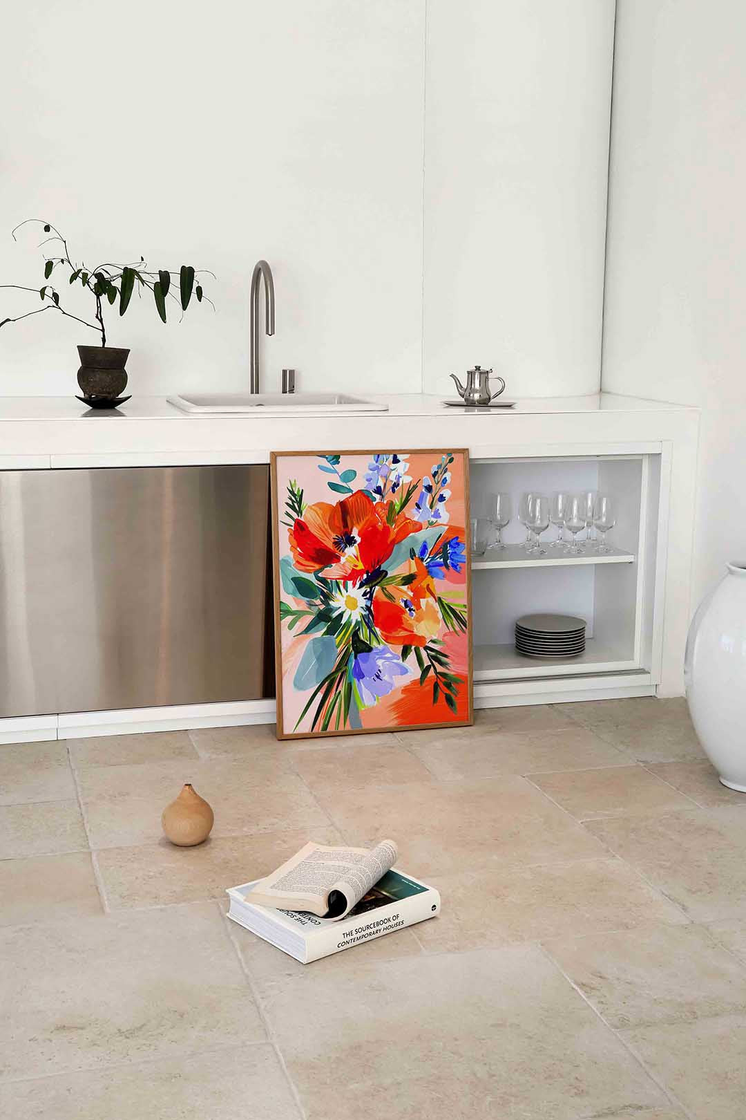 Bloemen in levendige kleuren Poster