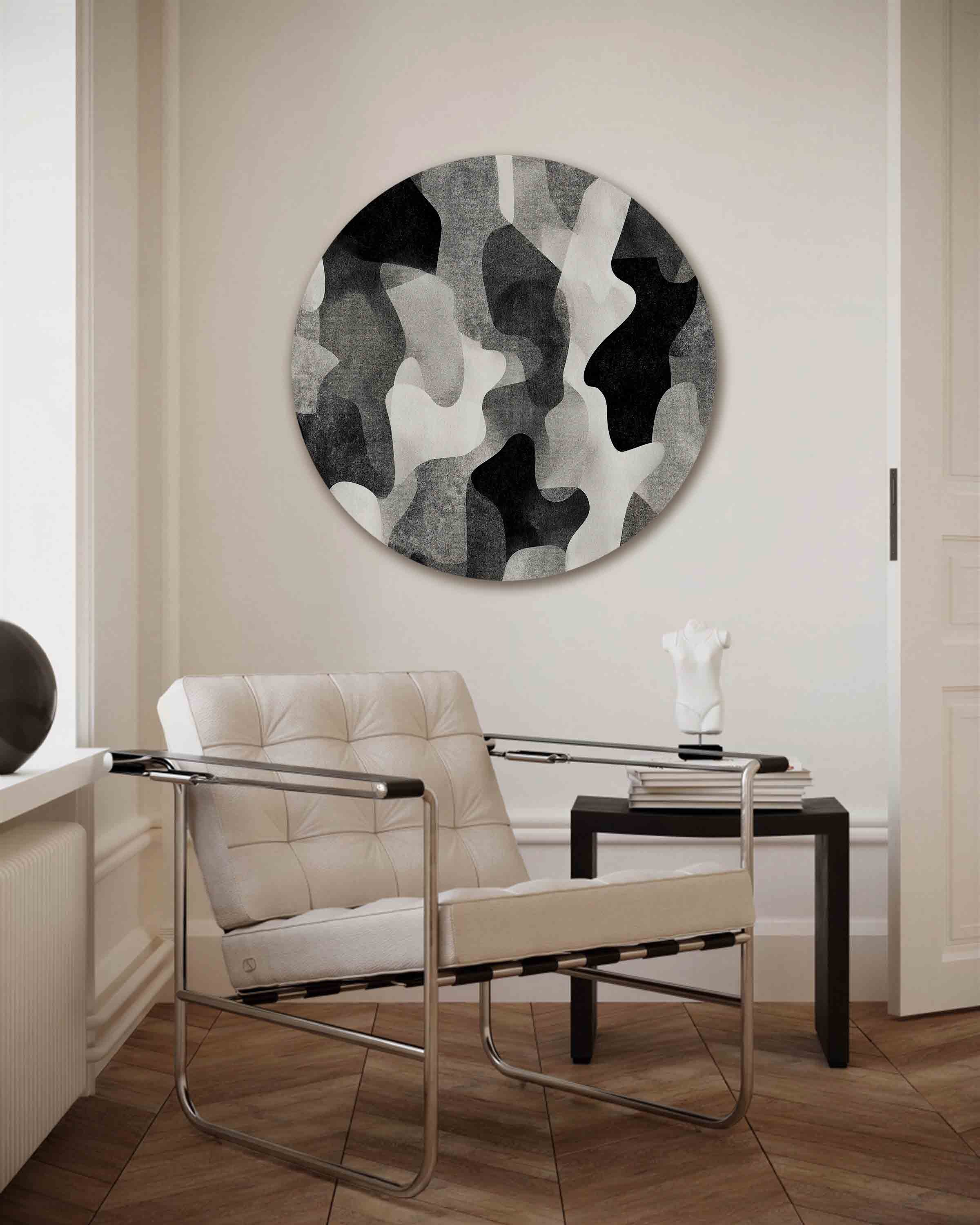 Abstracte vormen Muurcirkel