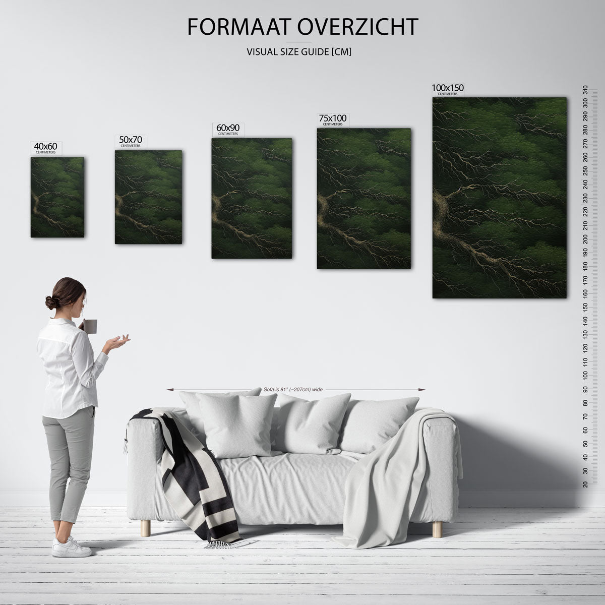 Organische lijnen Kunstwerk