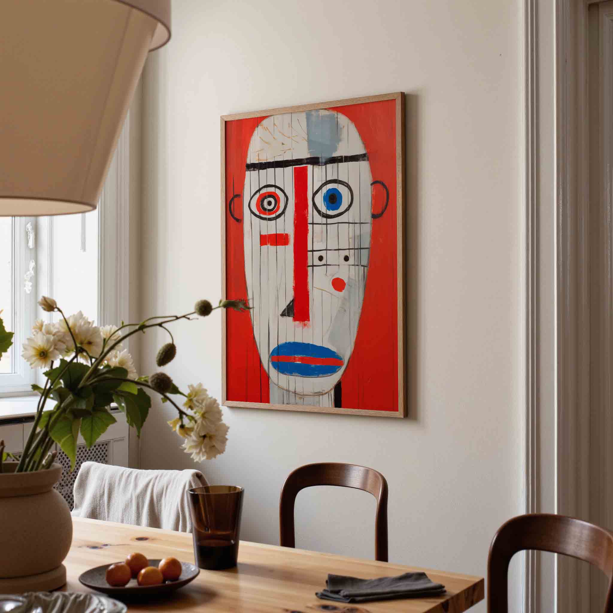 Abstract gezicht Poster