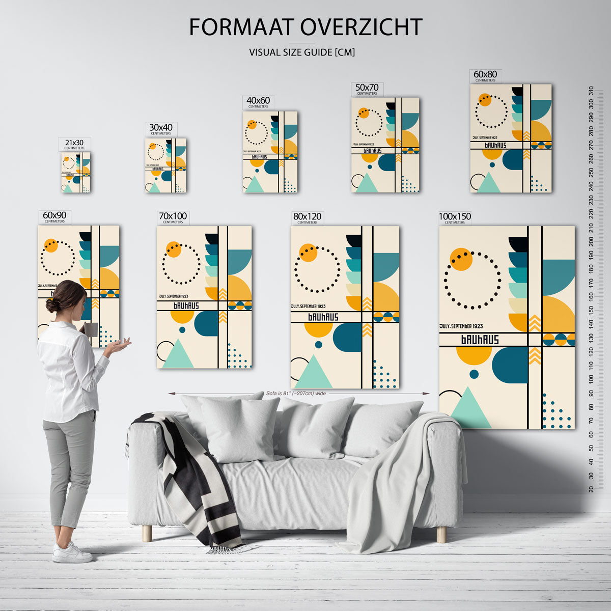 Vorm en kleurvlakken Poster