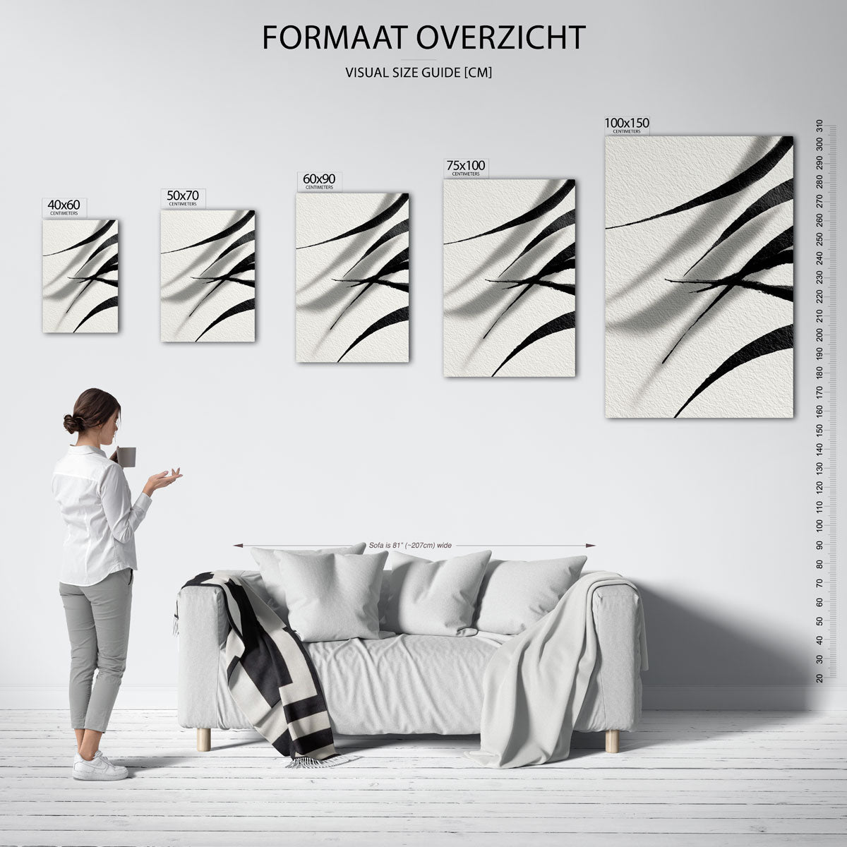 Dynamische lijnen Kunstwerk