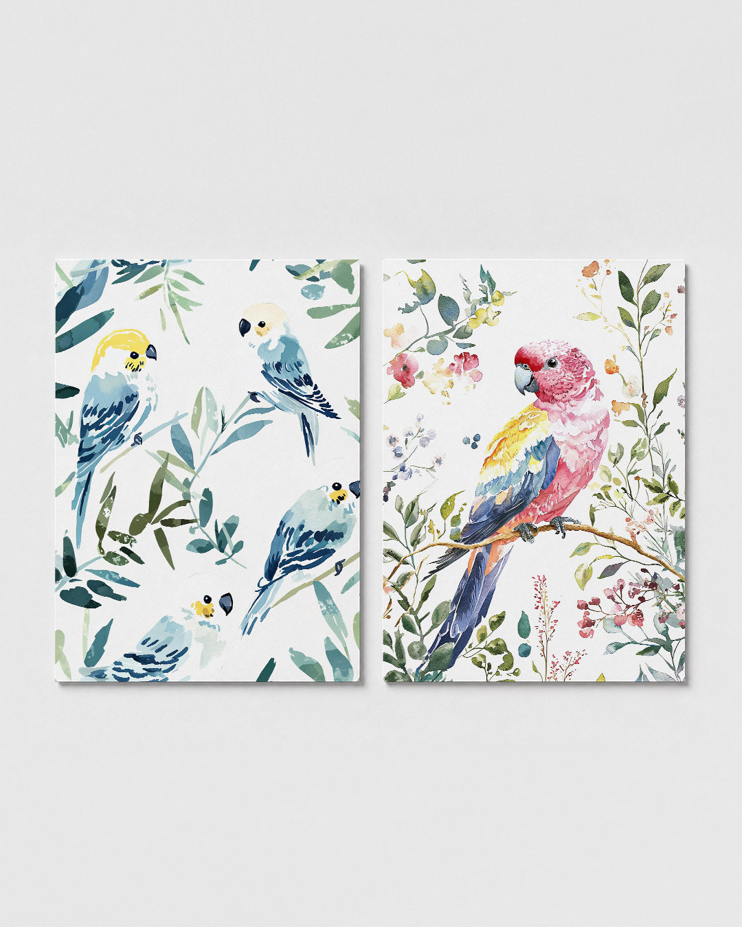 Vogels en bladeren Posterset