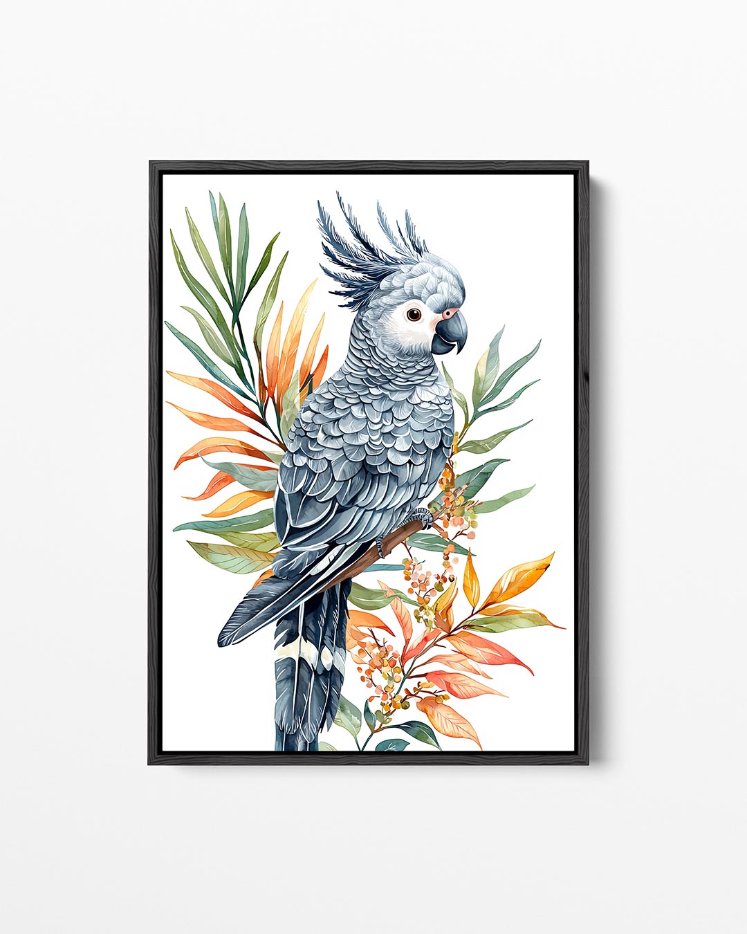 Papegaai met bladeren Kunstwerk