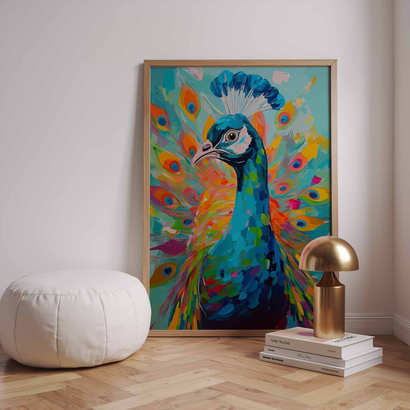 Kleurrijke Pauwenpracht Poster-WallArtistic