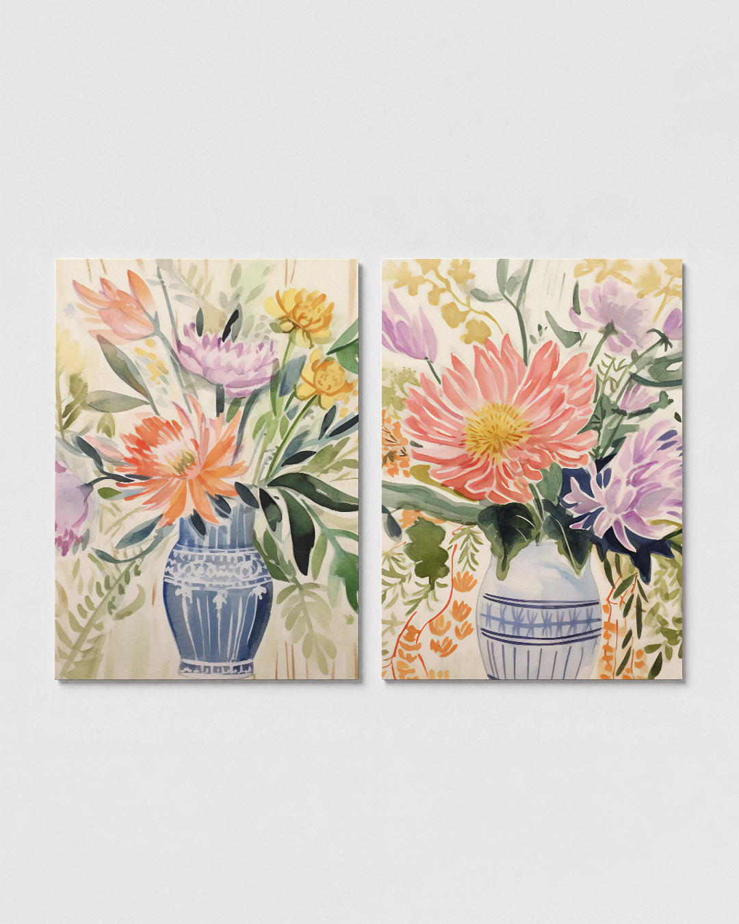 Bloemrijke vormen Posterset