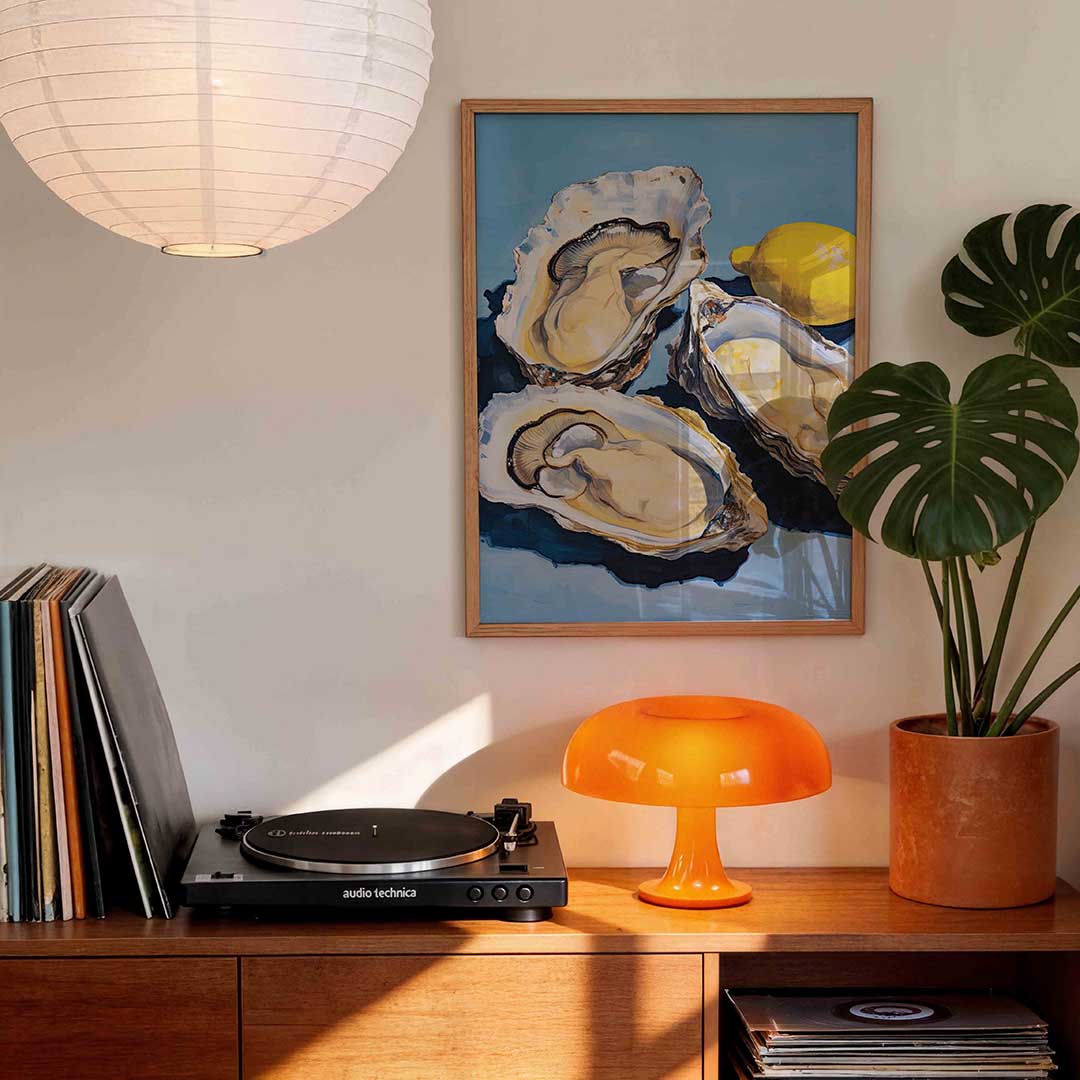 Oesters en citroen Poster