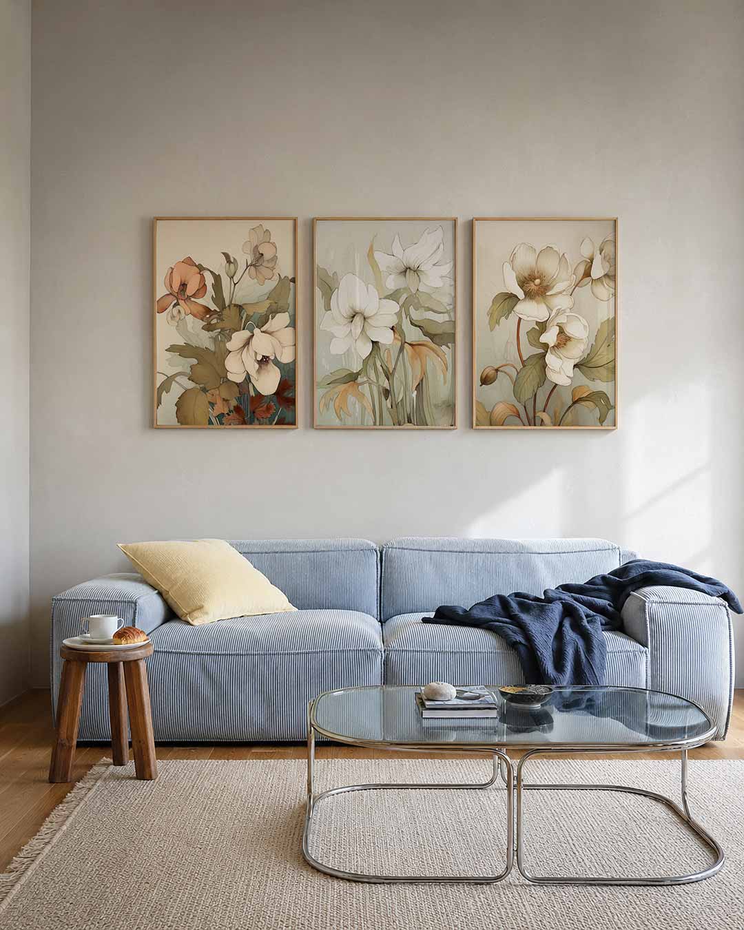 Bloemrijke lijnen Posterset