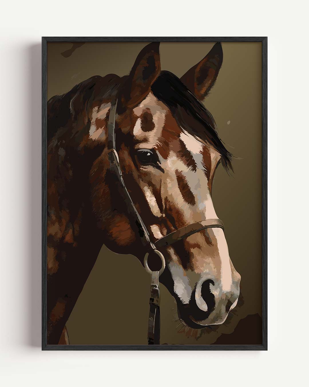 Elegante Paardenposter-WallArtistic
