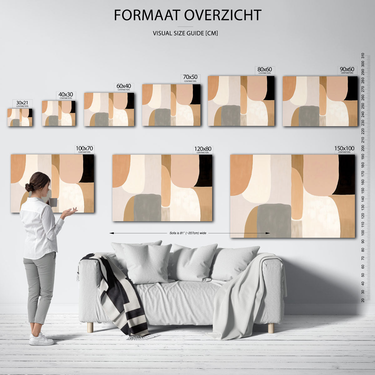 Abstracte vormen Poster