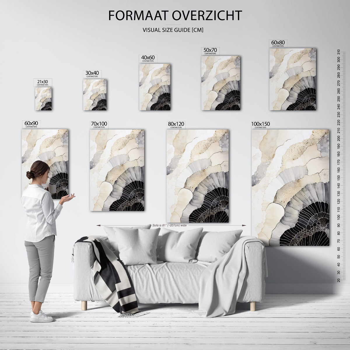 Abstracte vormen Poster