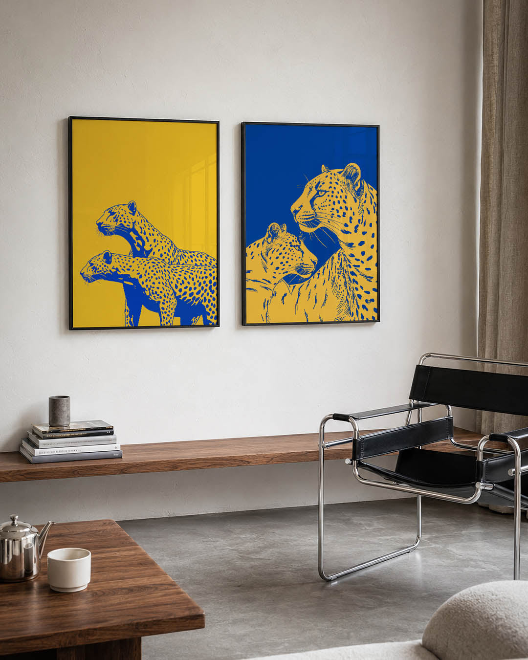 Kleurcontrast en vormen Posterset