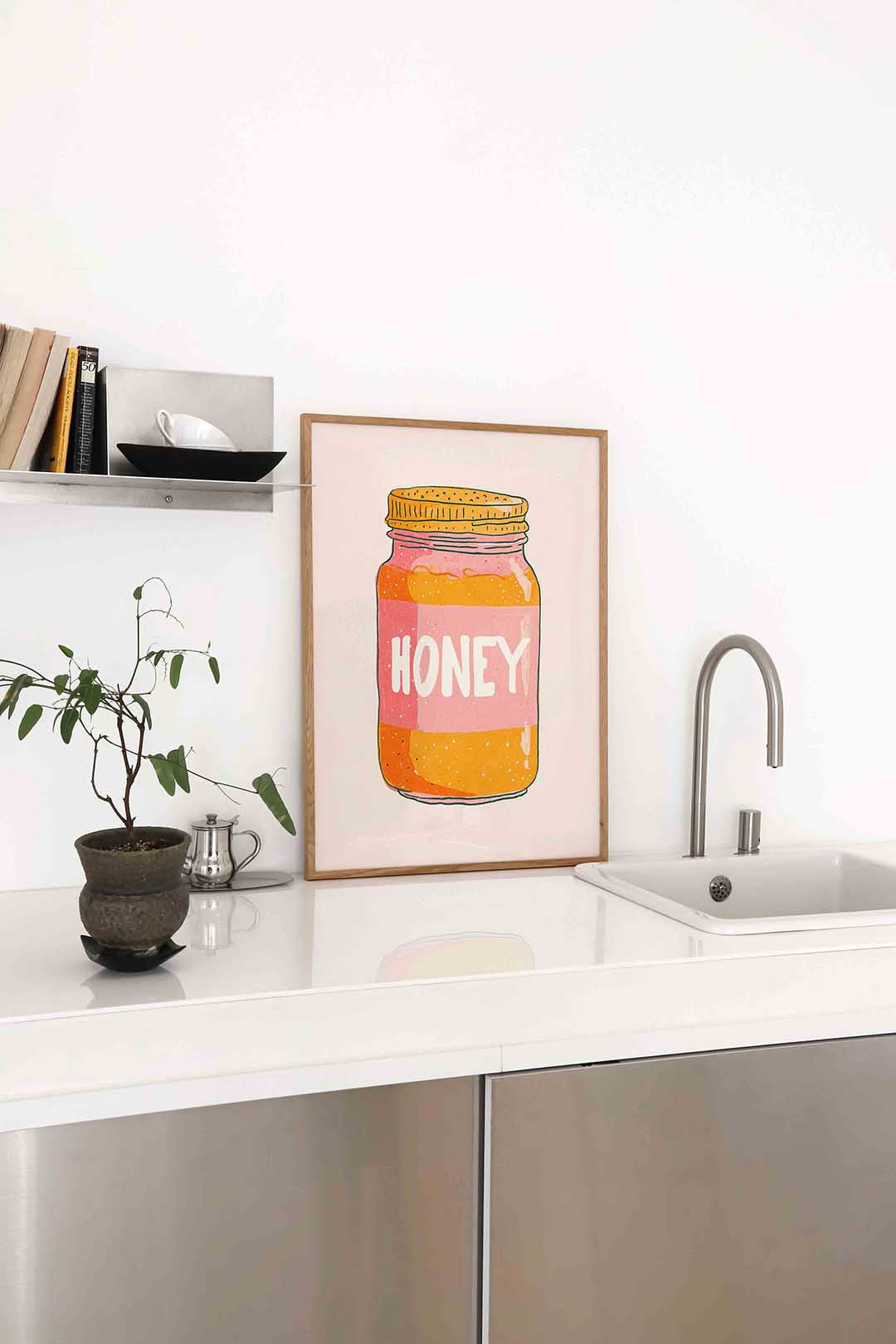 Honingpot illustratie Poster