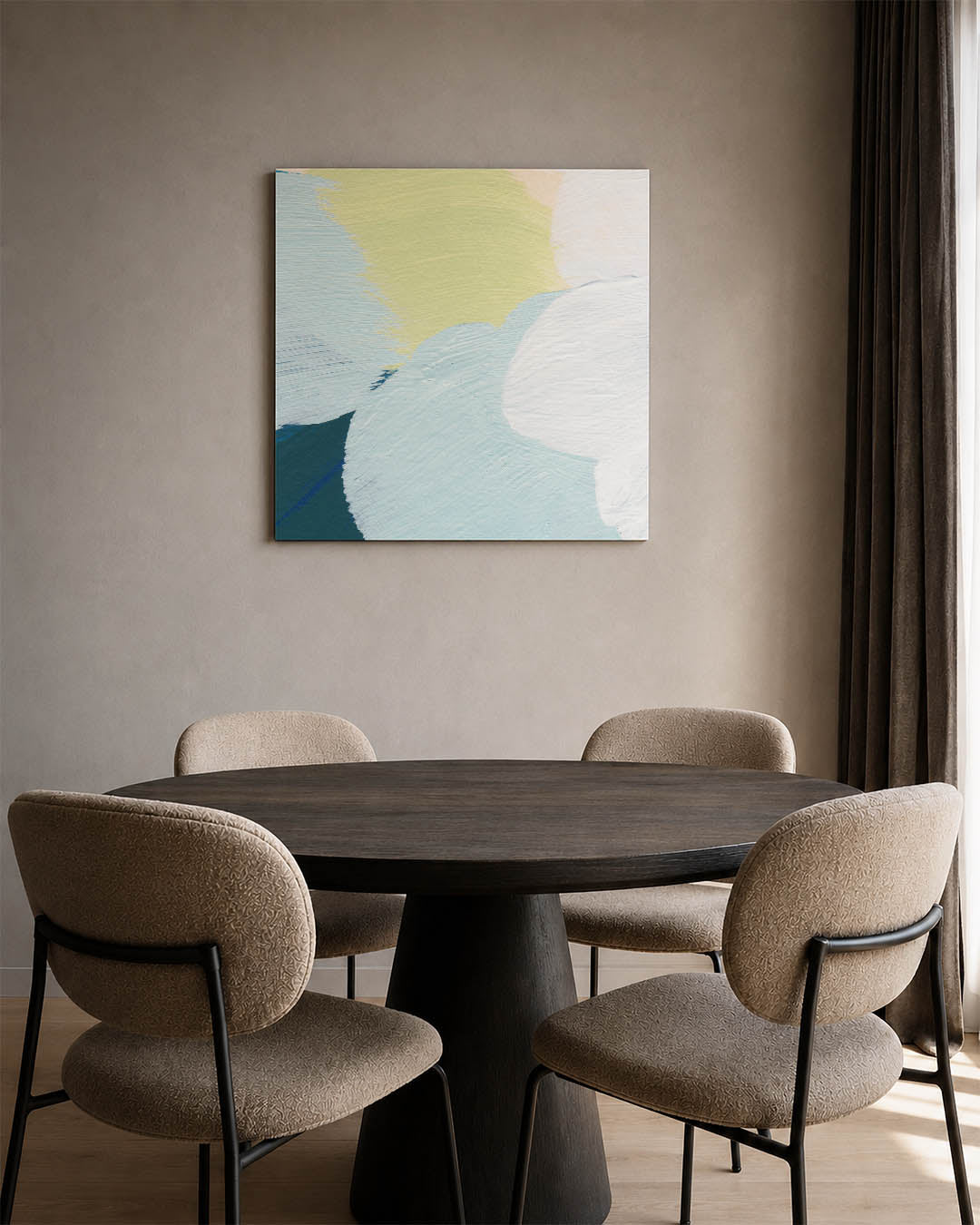 Organische kleurencompositie Kunstwerk