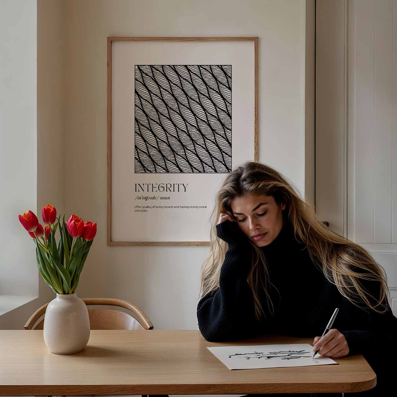 Inspirerende Integriteit Poster-WallArtistic