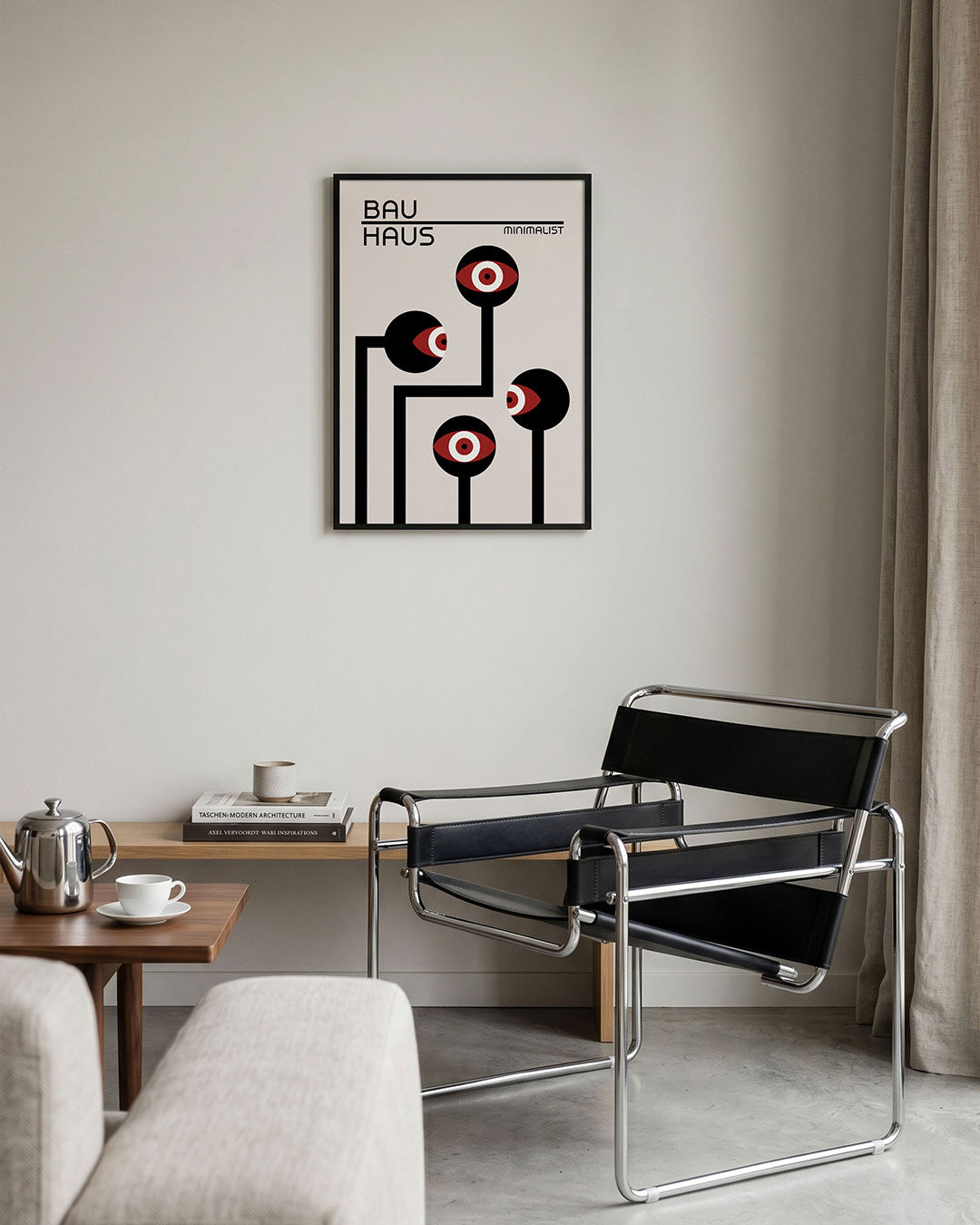 Lijnen en ogen Poster