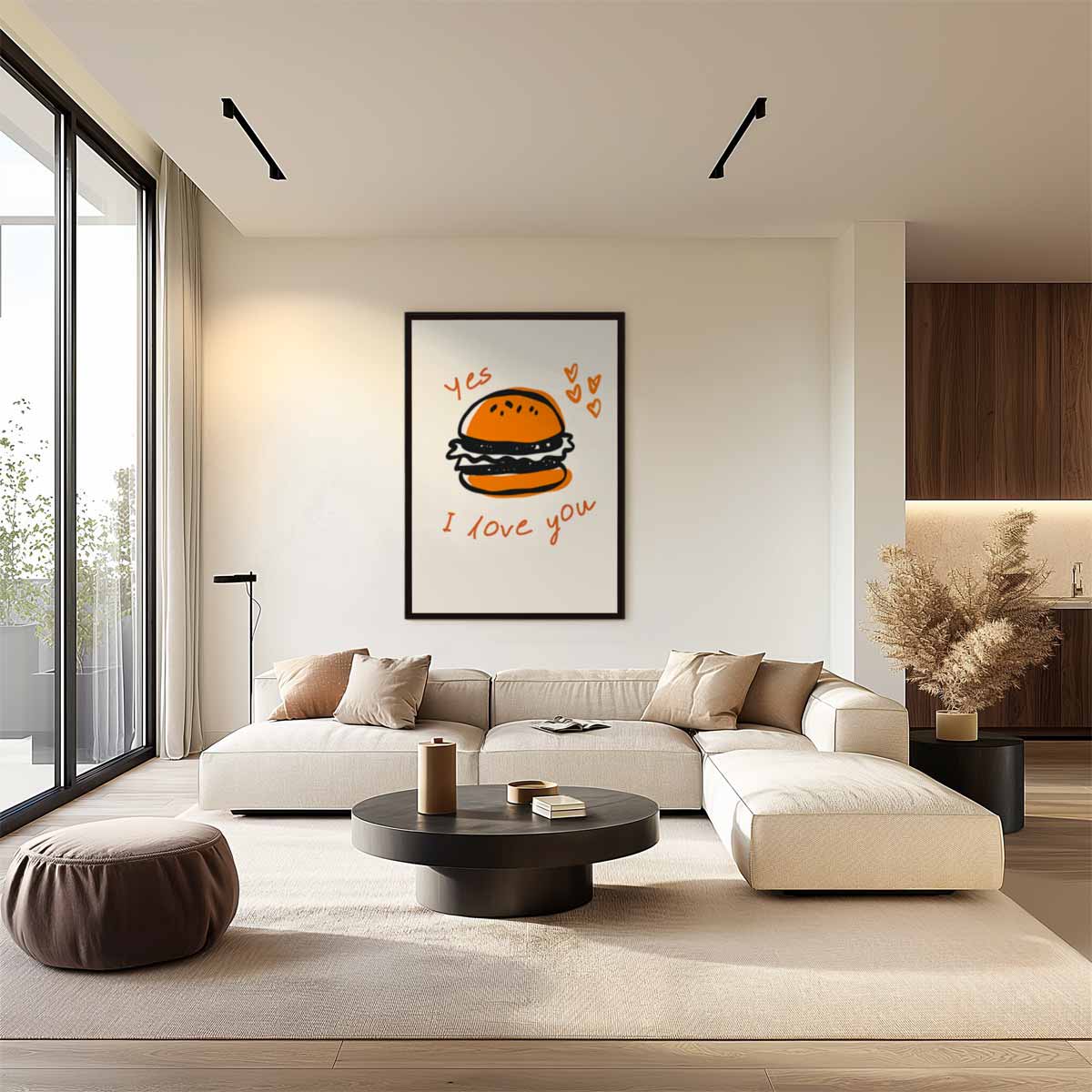 Burger Liefde Poster Kunstwerk-canvas-dibond-plexiglas-wanddecoratie-WallArtistic