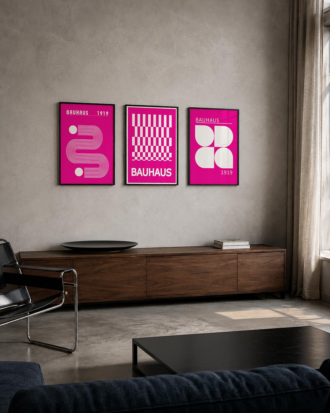 Lijnen en cirkel Posterset