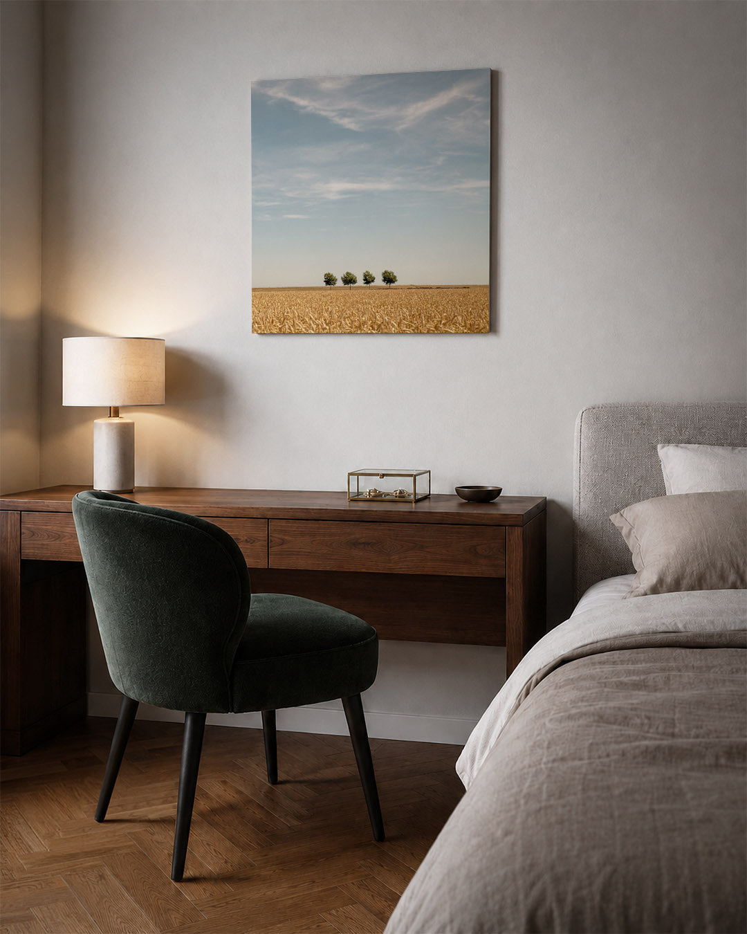 Rustige landschap Kunstwerk