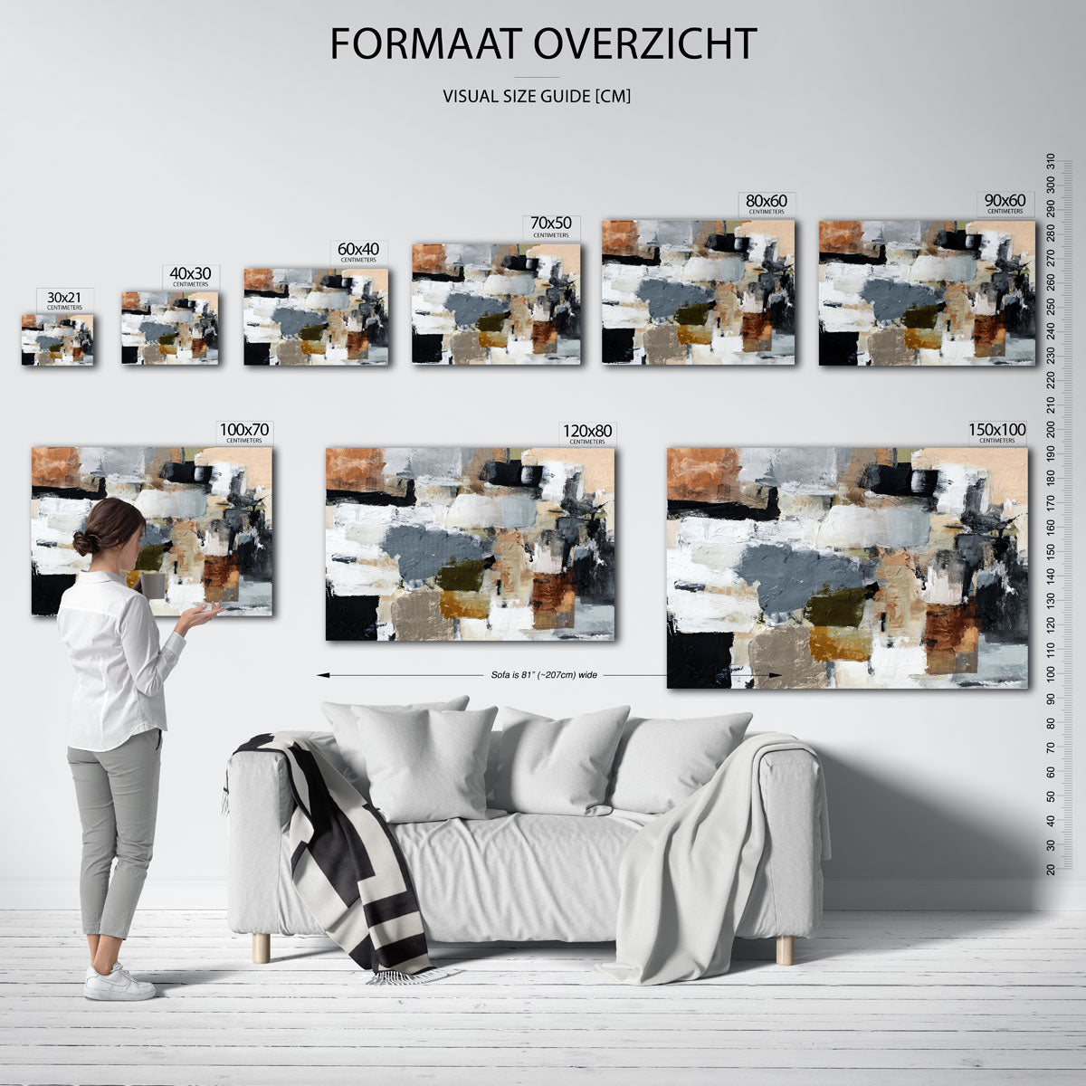 Abstracte vormen Poster