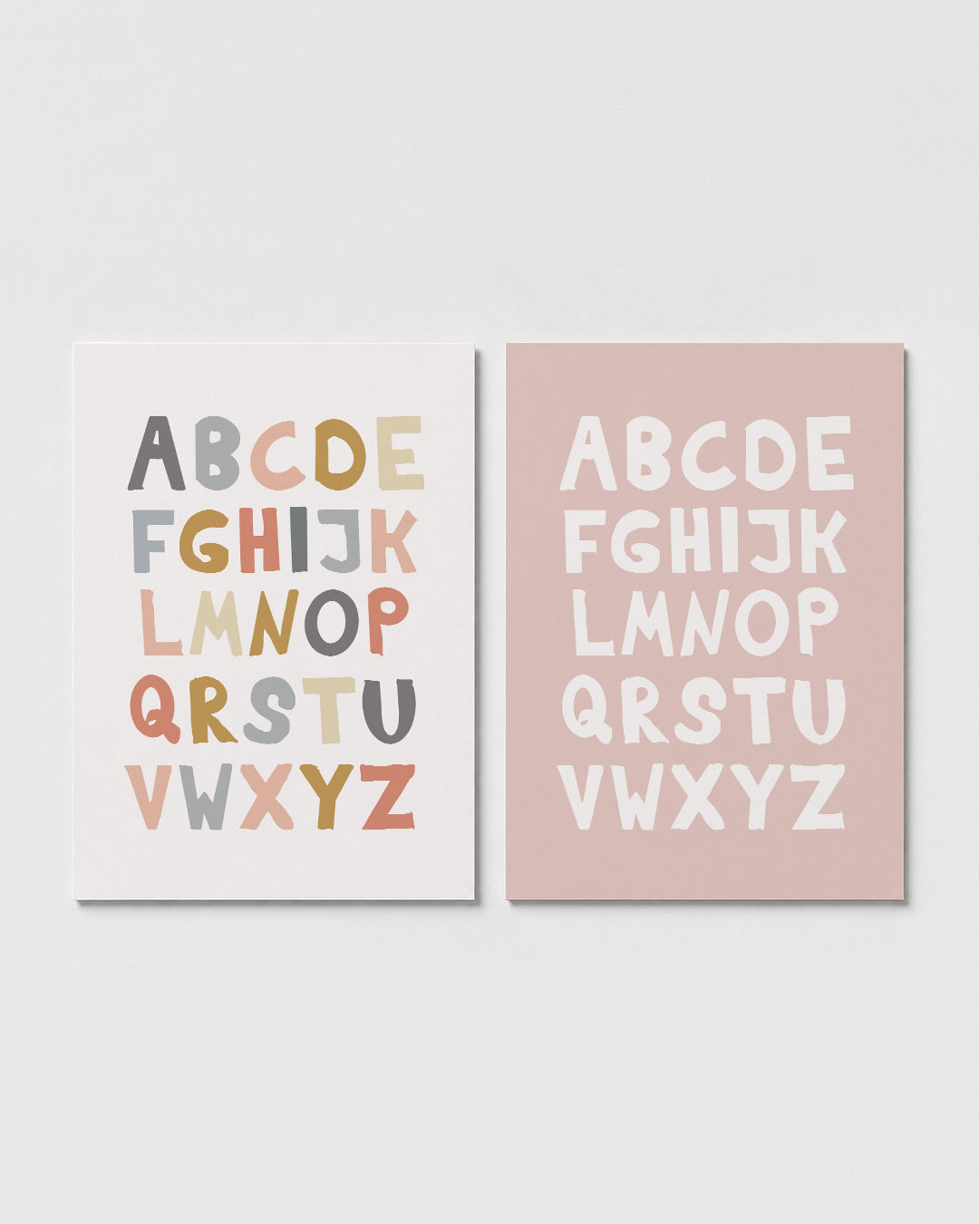 Kleurrijk alfabet Posterset