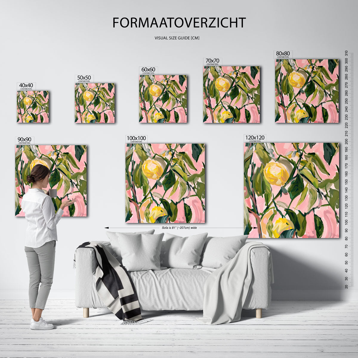 Bloemen en bladeren Poster