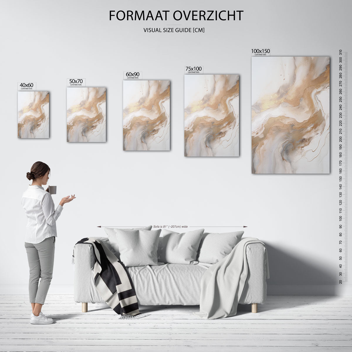 Organische vormen Kunstwerk