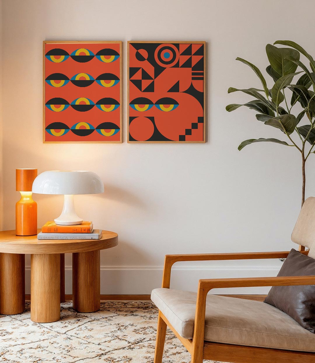Oogvormen en kleur Posterset