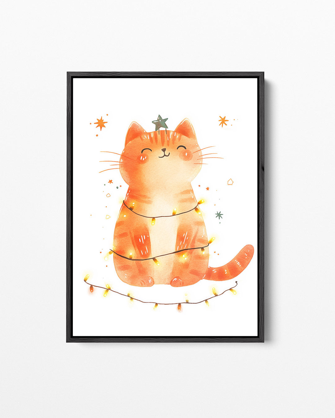 Vrolijke kat illustratie Kunstwerk
