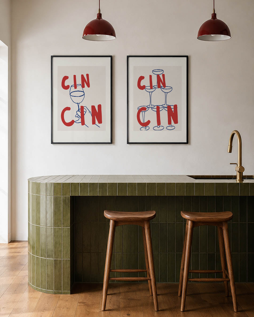 Vorm en cheers Posterset
