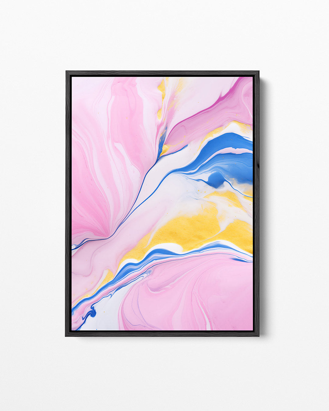 Vloeiende kleurencompositie Kunstwerk