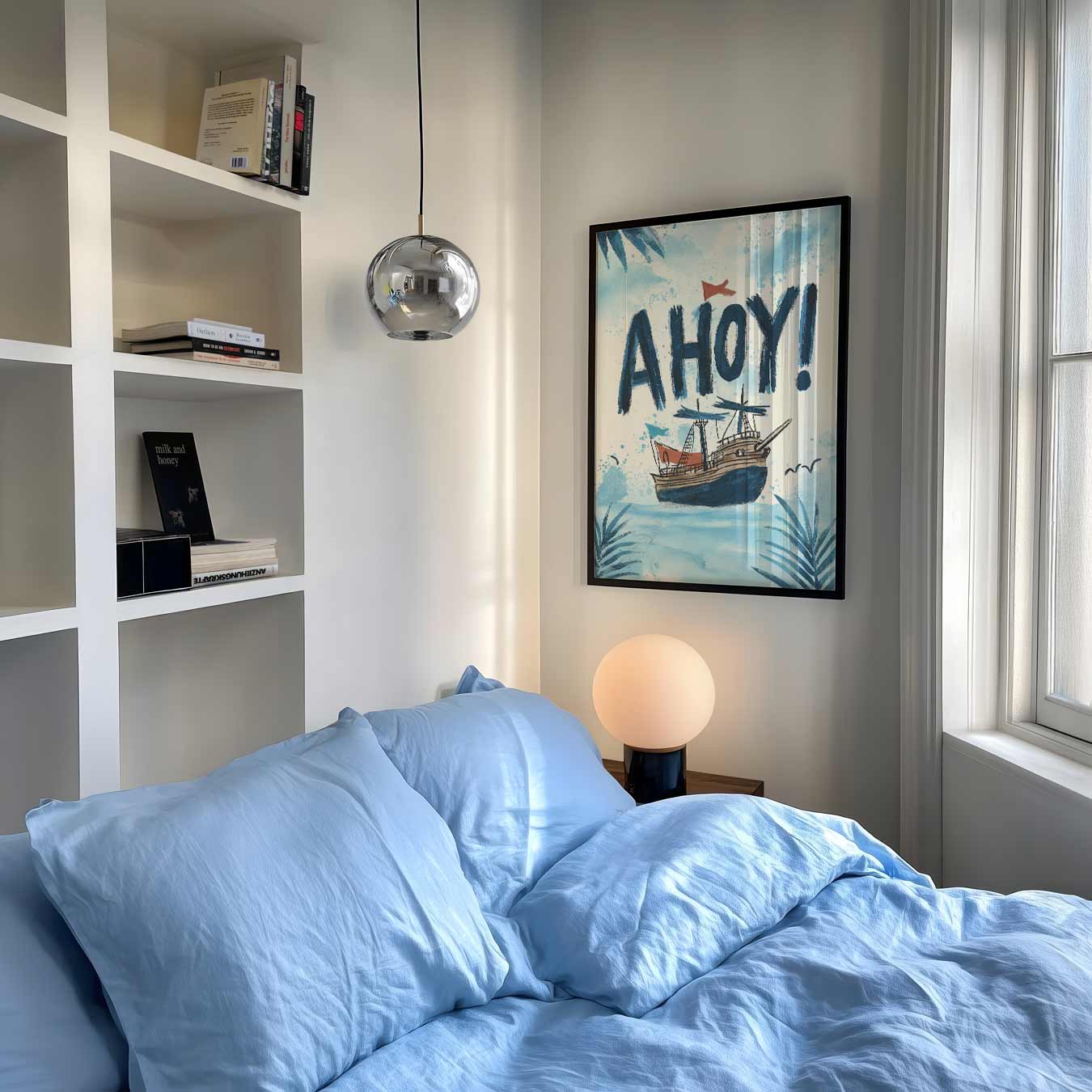 Avontuurlijke Schip Ahoy Poster-WallArtistic