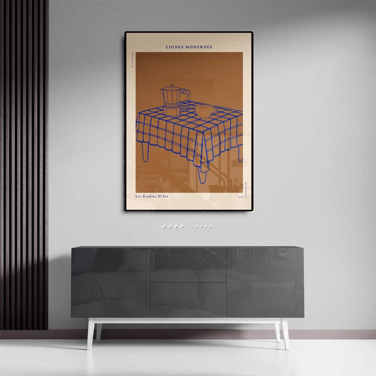 Moderne Lijnen Stilleven Kunstwerk-canvas-dibond-plexiglas-wanddecoratie-WallArtistic