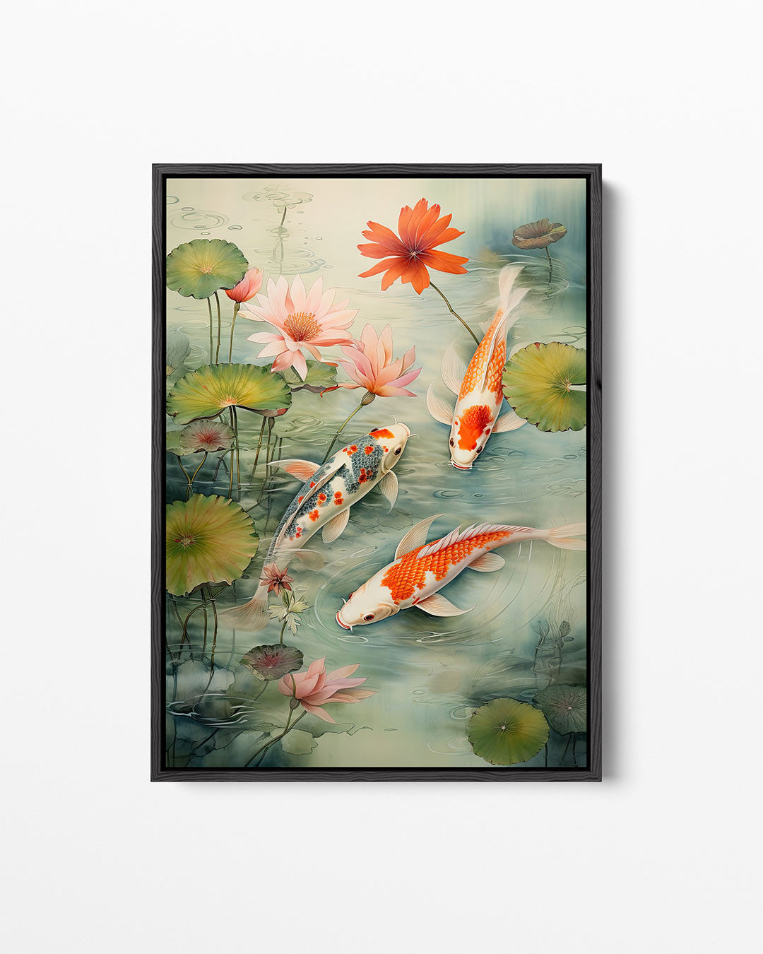 Vissen en waterlelies Kunstwerk